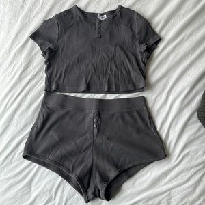 Ribbed H&M PJ Set